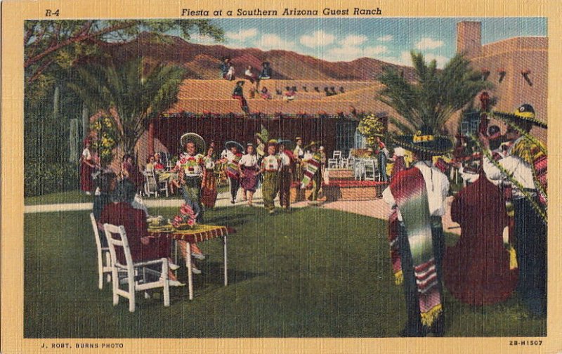 Postcard Fiesta Southern Arizona Guest Ranch AZ