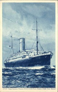 Steamship Boats Araguaya RMSP (Royal Mail Steam Packet) c1900s-20s Postcard