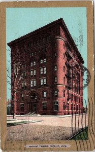 Postcard CHURCH SCENE Detroit Michigan MI AI6357