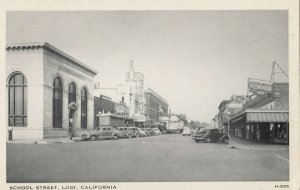 LODI, California, 1940s; School Street