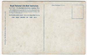 RNLI Lifeboat,  'Red Cross Of The Sea' PPC Unposted Fundraising Card c 1910