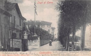 LAGO di COMO LOMBARDY ITALY~CADENABBBIA-STREET VIEW~1902 POSTCARD