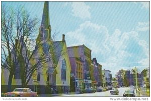 Vermont St Johnsbury Main Street Showing First Church Of Christ Scientist
