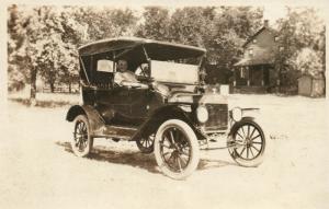 OLD CAR AUTOMOBILE ANTIQUE REAL PHOTO POSTCARD RPPC 