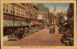 Burlington VT Church Street Old Cars 5&10 Store NICE LINE...