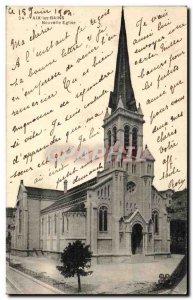 Old Postcard Aix les Bains New Church