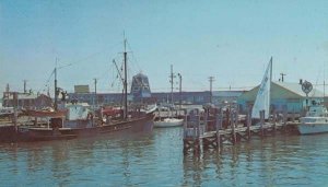 Boat Boats at Galilee Fishing Village Narragansett Rhode Island Postcard