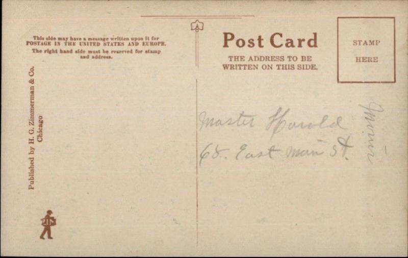 Pine Bluff AR Fire Station & Street Scene c1910 Postcard