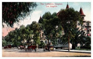 Postcard CA Los Angeles - The California Hospital