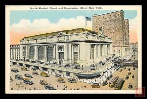 Grand Central Depot and Commodore Hotel, NYC