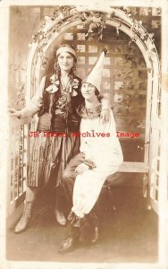 Studio Shot, RPPC, Women in Costume, Halloween? Rensler's Photo Ohio