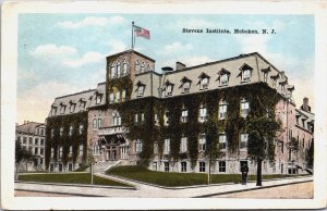 Stevens Institute Hoboken New Jersey Vintage Postcard C091