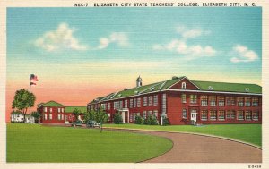 Vintage Postcard 1920's Elizabeth City State Teachers' College North Carolina NC