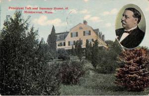 Montserrat Massachusetts President Taft and Summer Home Antique Postcard J54851