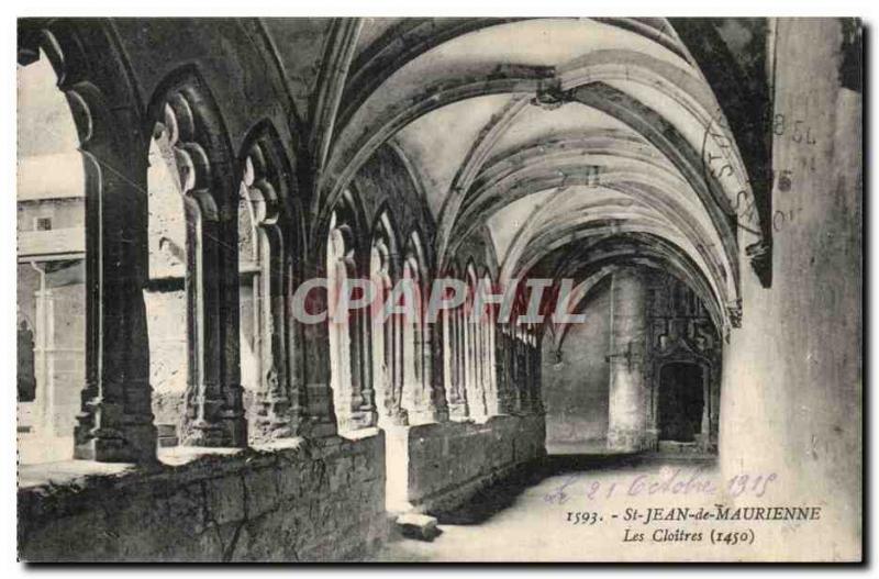 St Jean de Maurienne - The Cloisters - Old Postcard