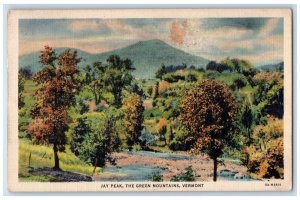 1939 Jay Peak The Green Mountains Saint Johnsbury Vermont VT Vintage Postcard
