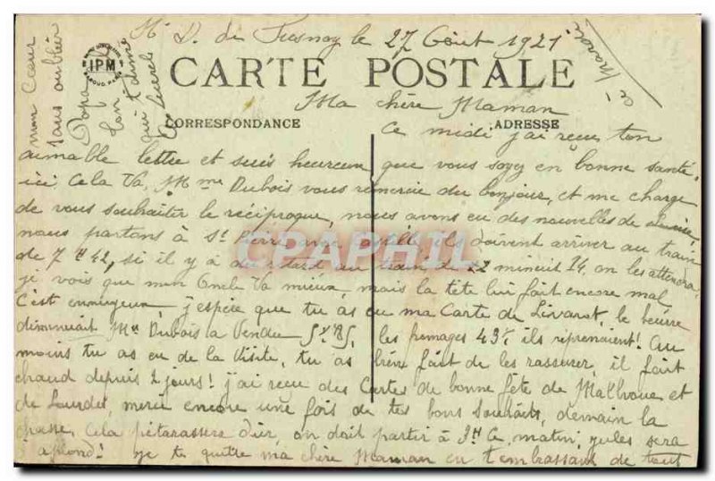 Postcard Livarot Old Chapel Neuville