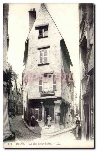 Old Postcard Blois Rue Saint Lubin