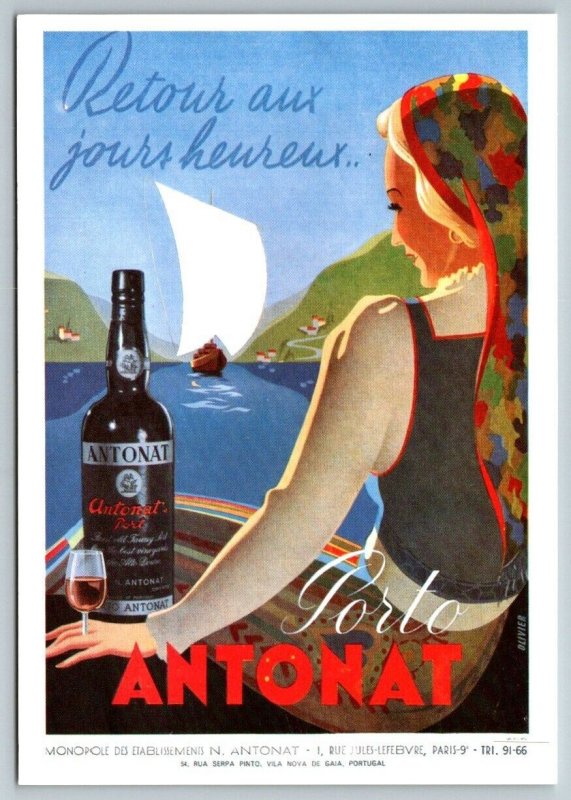 Porto Antonat Wine  Replica  Poster  Postcard