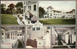 Colfax Iowa IA Hotel Colfax and Mineral Baths Spa Cooling Rooms c1910 Postcard