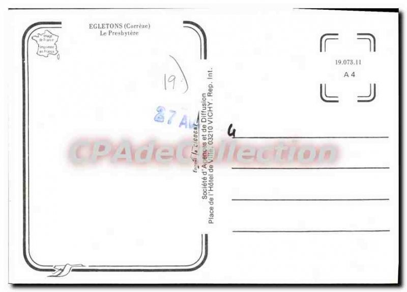 Postcard Modern Egletons Le Presbytere