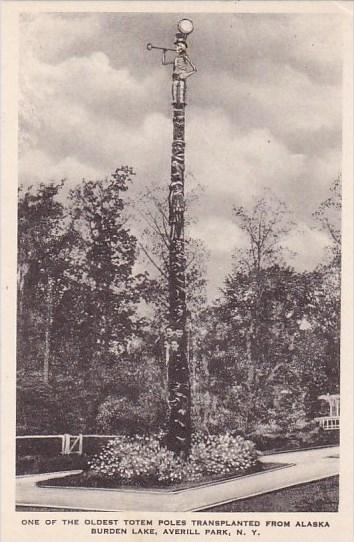 New York Averill Park One Of The Oldest Totem Poles Transplanted From Alaska ...