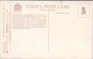 The Queen's Doll House Corner of Library TUCK Unused Postcard E24