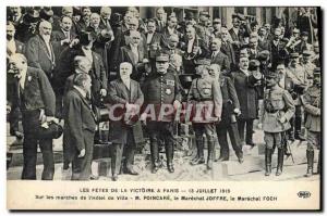 Old Postcard Fetes The Army Victory in Paris July 13, 1919 On the steps of & ...