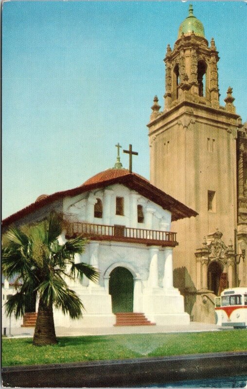 Mission Dolores San Francisco California Selithco Unposted Vintage Postcard 