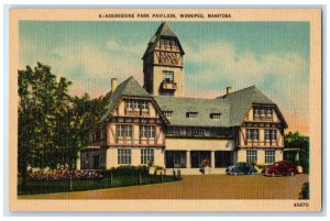 c1940's Assiniboine Park Pavilion Winnipeg Manitoba Canada Vintage Postcard