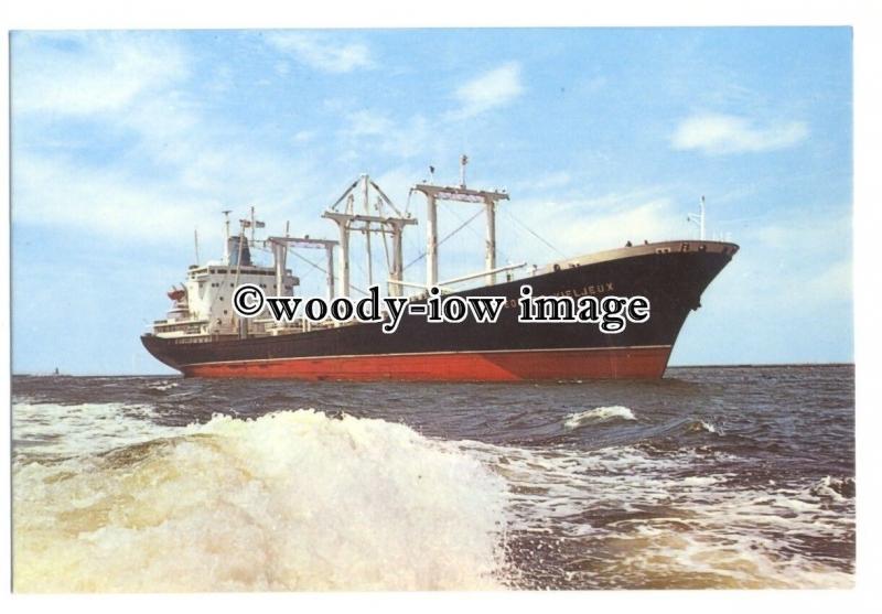 cd0378 - French Cargo Ship - Georges Vieljeux , built 1971 - postcard