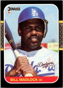 1986 Donruss Baseball Card Bill Matlock Los Angeles Dodgers sk12291