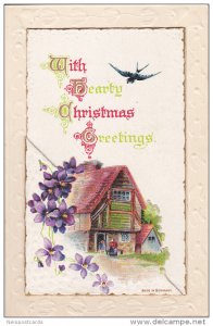 Bi-fold, With Hearty Christmas Greetings, Shakespeare Quote, Country home and...