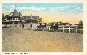 Running Track, Lexington, Kentucky Horse Racing c1920s Vintage Postcard