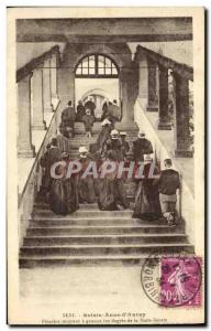 Old Postcard Sainte Anne D Auray Pilgrims amount has Kneeling the degrees of ...