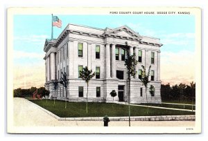 Ford County Court House Dodge City Kansas Postcard