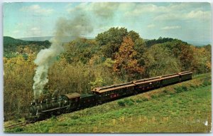 Postcard - Train, East Broad Top Railroad at Rockhill Furnace, Pennsylvania