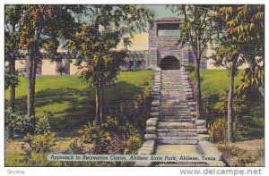 Approach To Recreation Center, Abilene State Park, Abilene, Texas, 1930-1940s