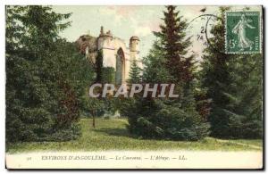 Old Postcard Angouleme Surroundings The Crown L Abbaye