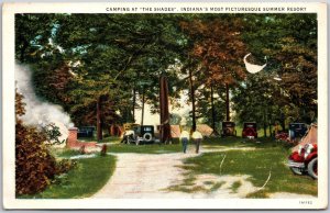 Camping at the Shades Indiana's Most Picturesque Summer Resort IN Postcard