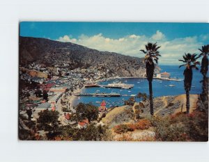 Postcard Avalon Bay, Catalina Island, Avalon, California