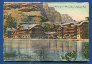 Glacier National Park Montana American Alps 1940s souvenir postcard folder