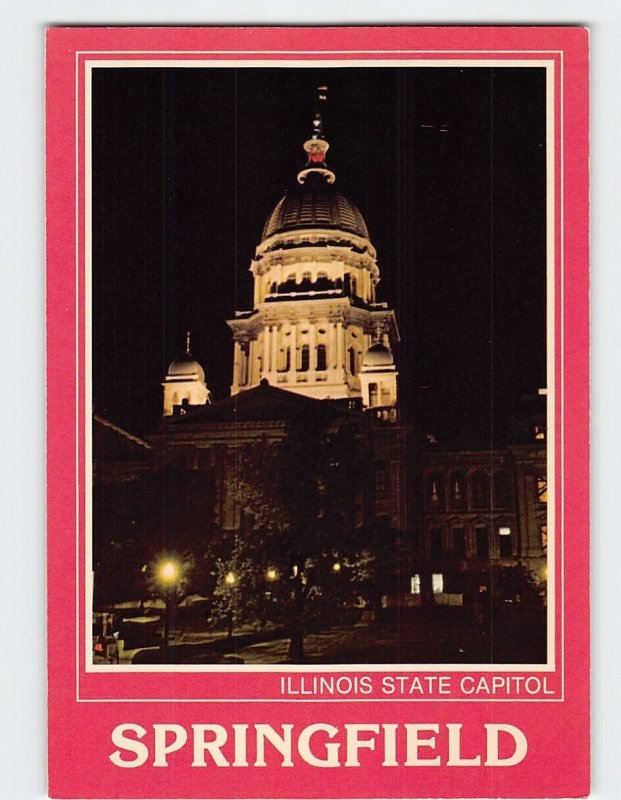 Postcard Illinois State Capitol, Springfield, Illinois