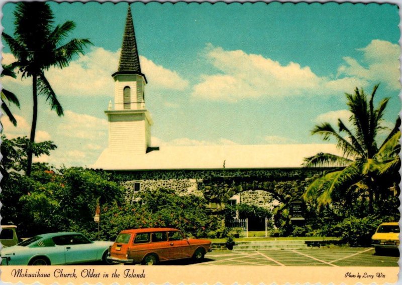 2~4X6 Postcards Kailua-Kona, HI Hawaii KING KAMEHAMEHA HOTEL & MOKUAIKAUA CHURCH