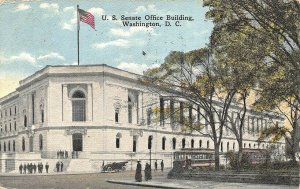 Washington DC U. S. Senate Office 1915 Trolley's Postcard