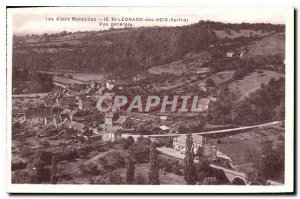 Old Postcard The Alps Mancelles St Leonard des Bois Sarthe General view