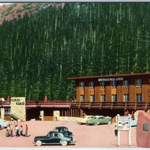 1954 Denver, CO Berthoud Pass Lodge Continental Divide Marker Sign Route 60 A223