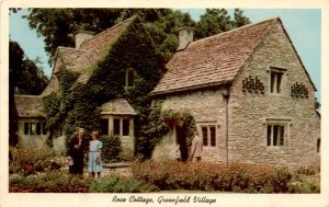 Rose Cottage, Greenfield Village, Dearborn, Michigan, Cotswold Hills, Postcard