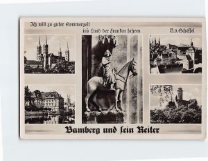 Postcard Bamberg und sein Reiter, Bamberg, Germany
