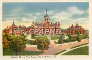 'Modern Postcard Bird''s Eye View of Johns Hopkins Hospital Baltimore Md Penn...